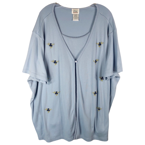 Only Necessities Tops Only Necessities Plus Sz 4x Blouse Attached